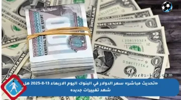 «تحديث مباشر» سعر الدولار في البنوك اليوم الأربعاء 13-8-2025 هل شهد تغييرات جديدة